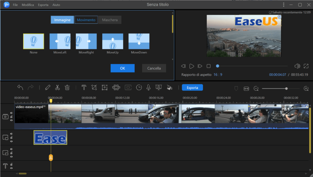 agiungere filigrana al video - 2