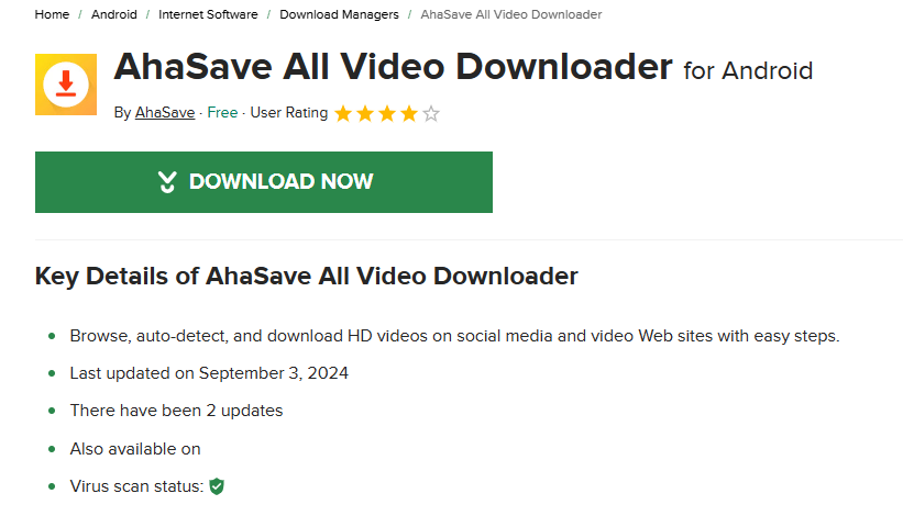 Ahasave　Video　Downloader