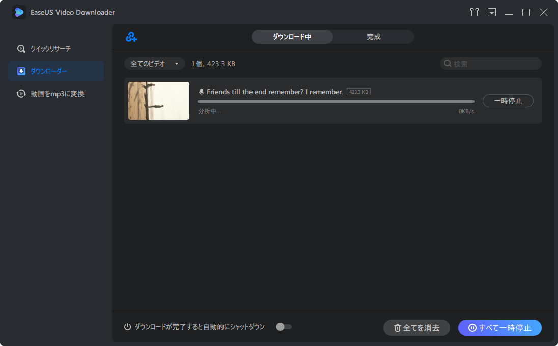 EaseUS Video Downloader‐ステップ4