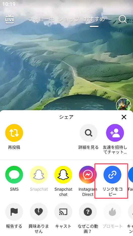 ウォーターマークなしでTikTokビデオを保存する手順その二