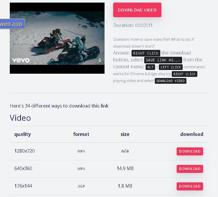 Keepvid ビデオダウンローダ