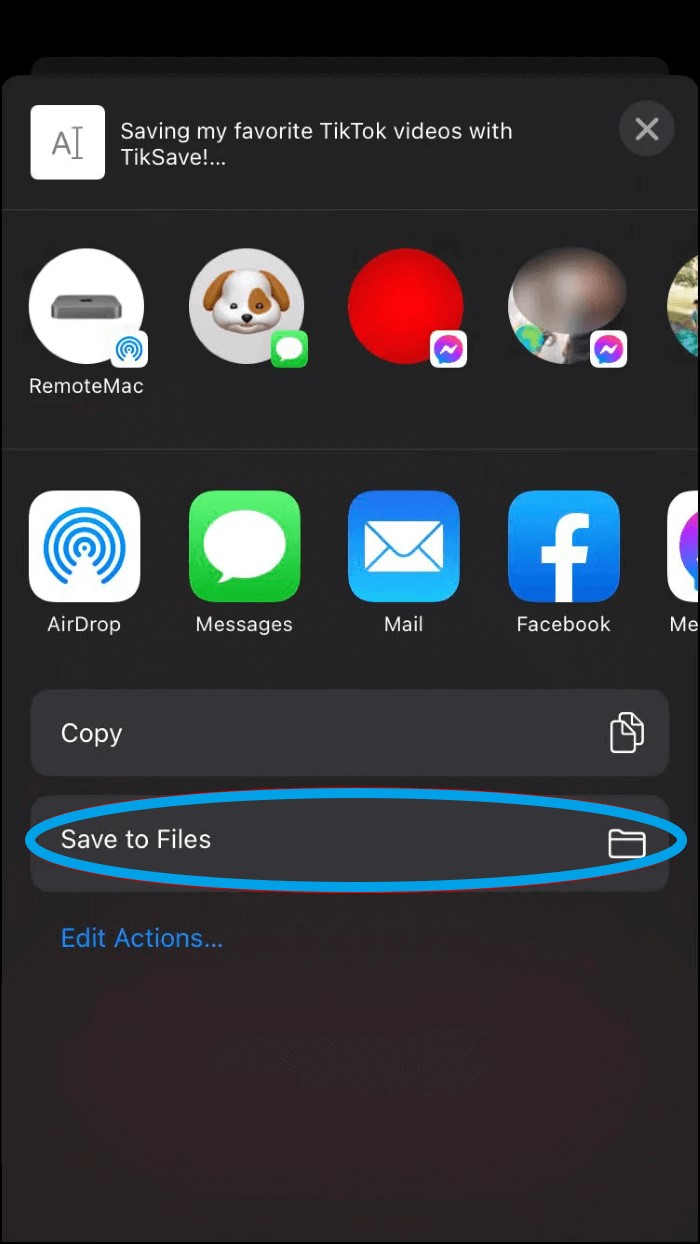 iPhoneでTikTok動画をウォーターマークなしで保存する