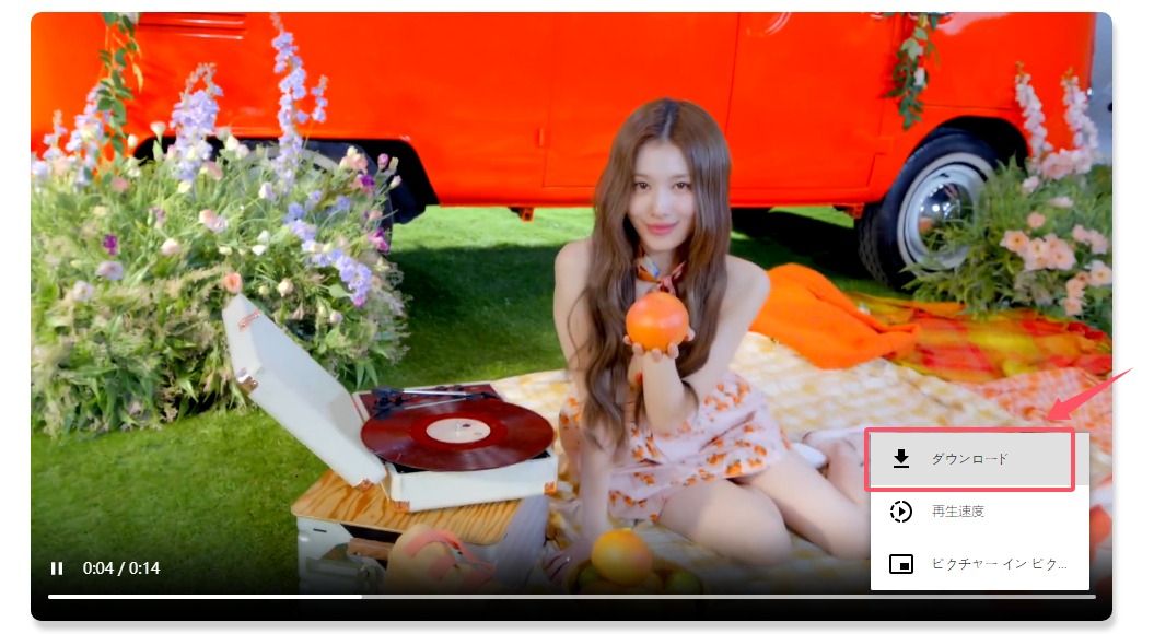 TWDOWN.onlineで動画を保存する手順3