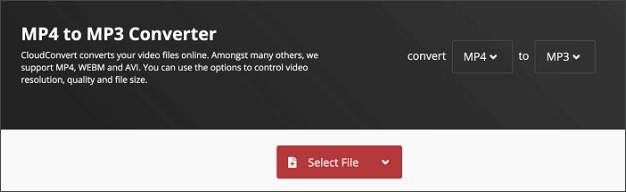 Cloudconvert - Windows 10轉mp3軟體